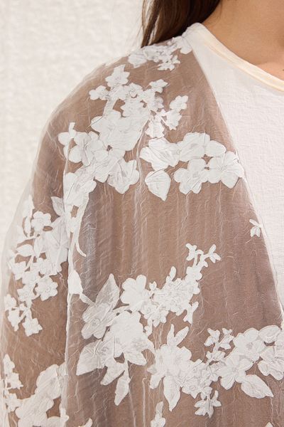 Trendyol Modest Καφέ Οργάντζα Λεπτομερές Υφαντό Καπάκι & Φέρας TCTSS25KF00001