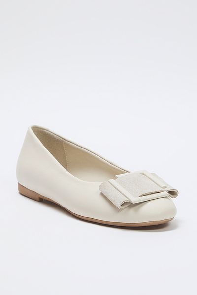 TRENDYOL SHOES Takss25Be00032 Model Beżowe Oryginalne Skórzane Baleriny Damskie