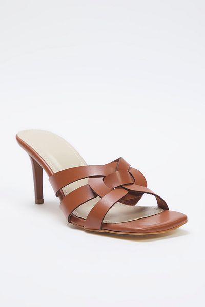 TRENDYOL SHOES Brązowe damskie buty na obcasie - Takss25To00083