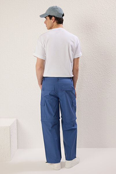 Trendyol Collection Темно-сині прямі брюки TMNSS25PL00014