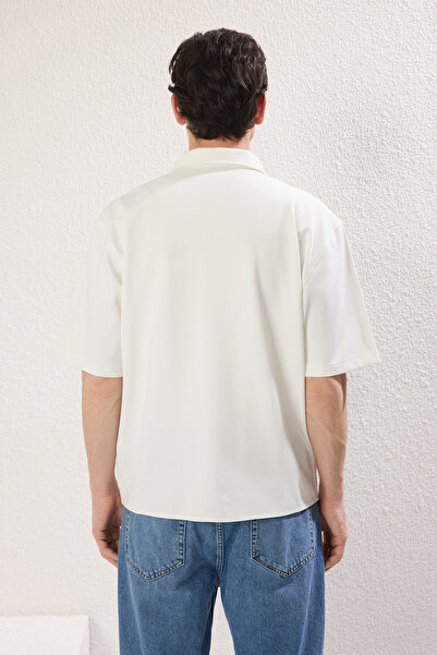 Trendyol Collection Біла сорочка Boxy TMNSS25GO00035