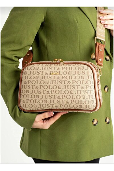 Just Polo حقيبة كتف ومحفظة نسائية مكونة من 4 أقسام من JustPolo tyc1akfct4023