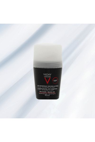 Vichy Roll-On Deodorant 72 Hour Anti-Perspirant for Men - 50ml