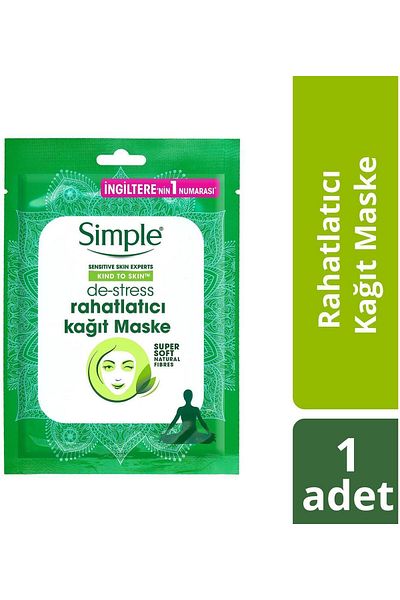 Simple Kind To Skin De-Stress Relaxing Sheet Mask 21 ML