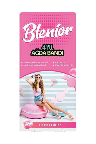 Blenior 41 Li Waxing Strips All in One Set Sensitive Skin
