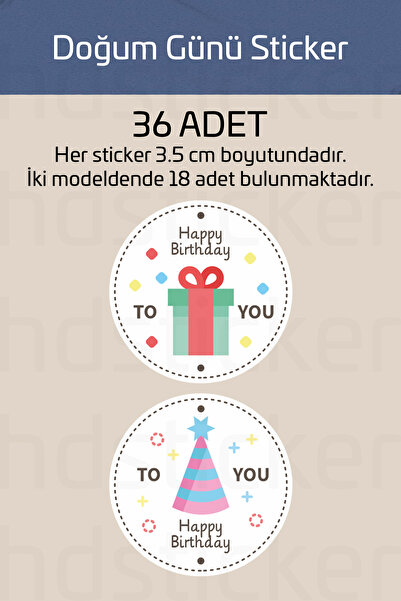 hdsticker 36 komada P5 set rođendanskih naljepnica 'srećan rođendan'