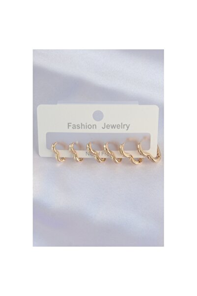 Skygo Brass Gold Color Heart Model Earring Set - Tj-Bkp8992