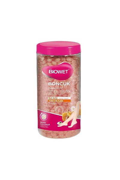 biowet Bıowet Bead Peelable Hand Wax with Honey Extract for All Skin 220gr