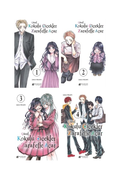 Akıl Çelen Kitaplar Güzel Kokulu Çiçekler Zarafetle Açar 1-2-3-4 Manga Seti