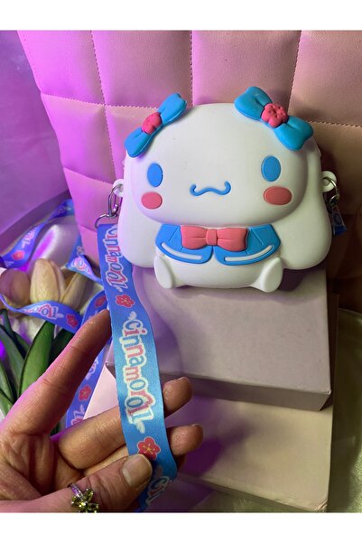 SANRIO Cınnamoroll yumuşak dokulu askılı hediyelik çocuk çantası ,cüzdan