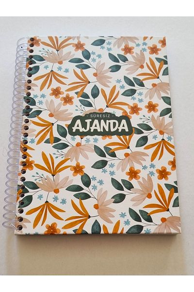 Modellino 200 Sheets Spiral Timeless Agenda with Colorful Stickers Ufen A4 Hard Cover