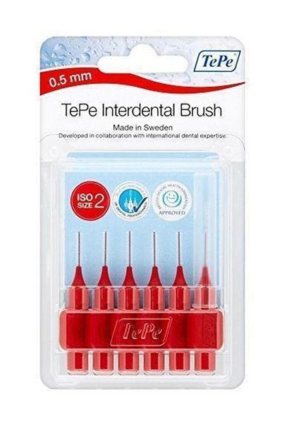 TePe Blistered Interface Brush 6 Pieces Red
