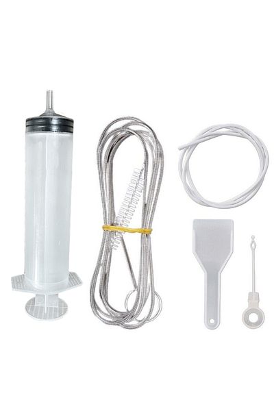 Choice 5pcs/set Fridge Dredging Kit Flexible Refrigerator Scrub Brush Reusable Clean Drain Outlet Dredgi...