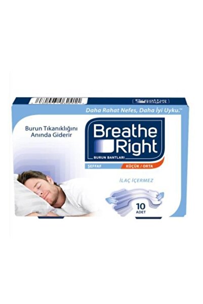 Breathe Right Burun Bandı Şeffaf 10 Lu Yeni