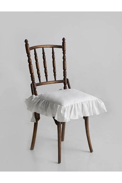 minoshes 100% Cotton Chair Frilly Pillow Case 43X43 cm 2 Pieces