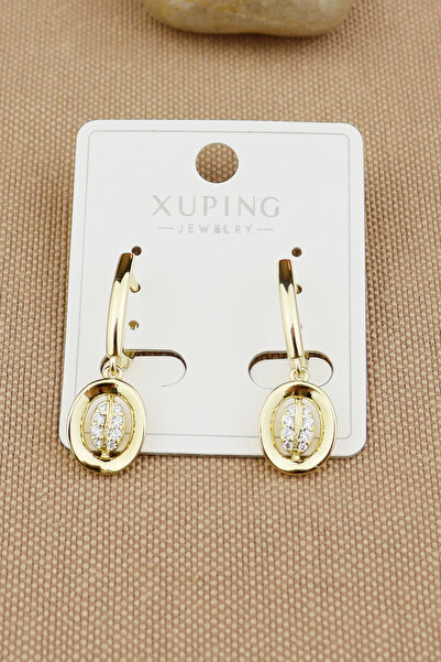 Keyifli Hayaller Xuping Vip Küpe - Uğur Böceği Halka Model Xuping Marka Kararmaz Solmaz 3cm Küpe