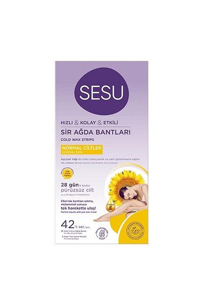 Sesu Waxing Strips 42 Li Sunflower Oil Normal Skin