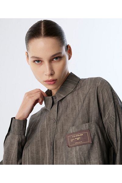 Twist Line Printed Shirt
