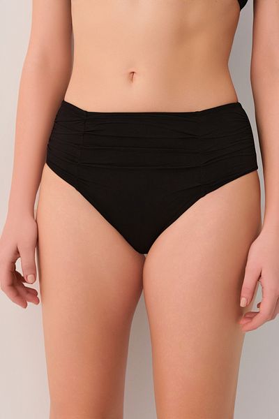 SUWEN Draped Relaxed Fit Bikini Bottom