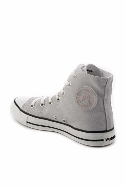 Bambi Šedé plátěné dámské boty pro volný čas K01688010418