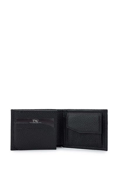 Tamer Tanca Men's Genuine Leather Black Floater Wallet Wallet