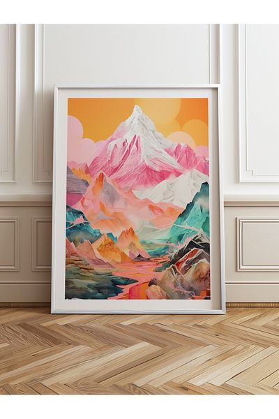 HOMEPACK Single Wooden Framed Painting One Piece Poster Painting Tk/1065