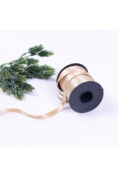 Bimotif Καφέ σατέν κορδέλα εξωτερικού χώρου, 10 mm 1 μέτρο