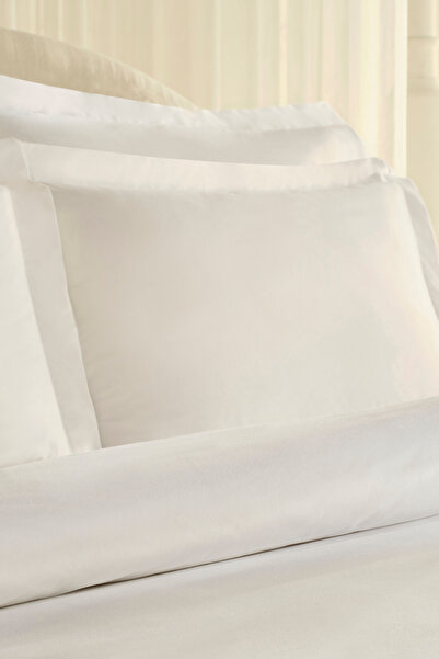 Karaca Home Ina 80 Tel 100% бавовна Перкаль Двоспальний комплект постільної білизни Білий