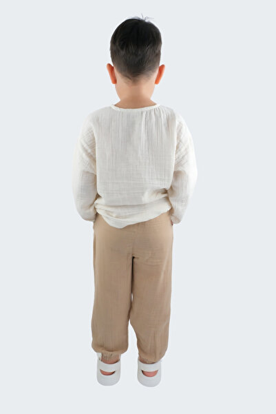 ÇİTİL Boy's Long Sleeve Muslin Bottom Top 2 Piece Set 2-8 Years