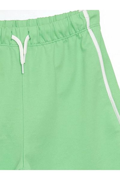 LC Waikiki Lcw Kids Green Elastic Waist Girls Shorts