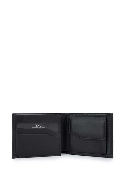 Tamer Tanca Men's Genuine Leather Black Leather Wallet Wallet