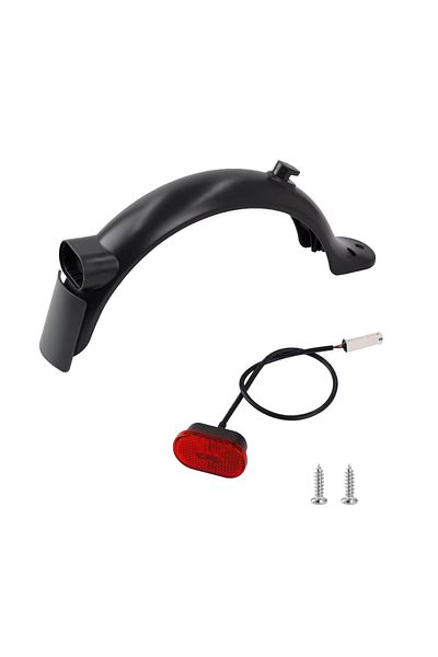 Choice Black Upgraded Electric Scooter Rear Mudguard Fender Brake Taillight Replacement Accessories Parts F