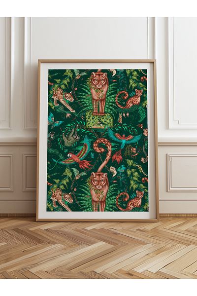 HOMEPACK Единична картина в дървена рамка, единичен плакат, картина TK/1050