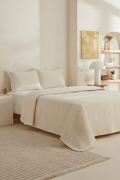 Karaca Home Cream Gomez Double Bed Cover Set