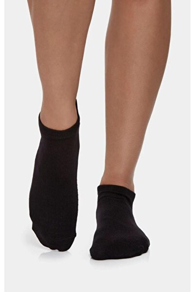 Ozzy Socks 12 Pairs Seamless Women's Black Bamboo Invisible (sneaker) Sneaker Socks