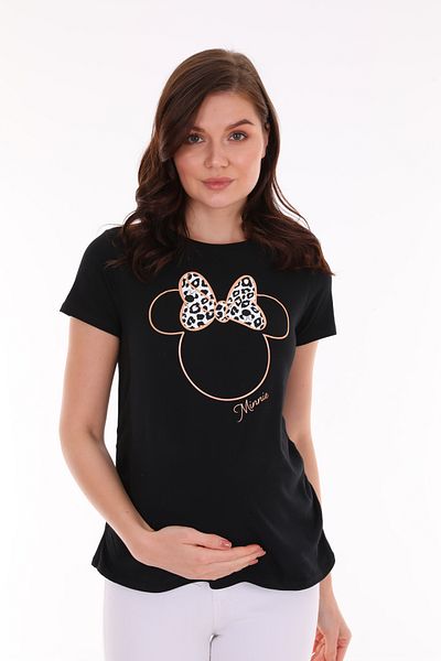 EMSE S E Tricou din țesătură elastică din bumbac moale imprimat în față