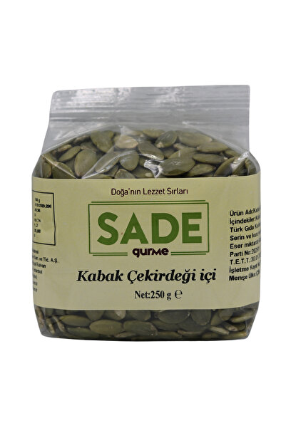 Sade Gurme Kabak Çekirdeği İçi 250 gr