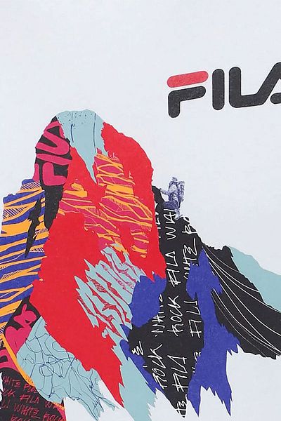 Fila Μπλουζάκι Berge Graphic Mountain Peak LU 411111