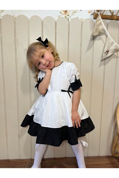 Pinkitokids Defne Girl Dress-Short Sleeve