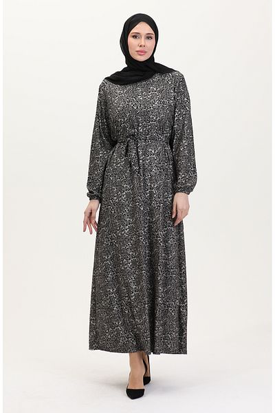 sefamerve Ζωντανό Emrpime Suede Φόρεμα 4582İ-01 Μαύρο