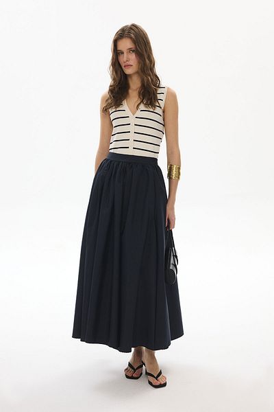 Hooopstore Flera Balloon Navy Blue φούστα