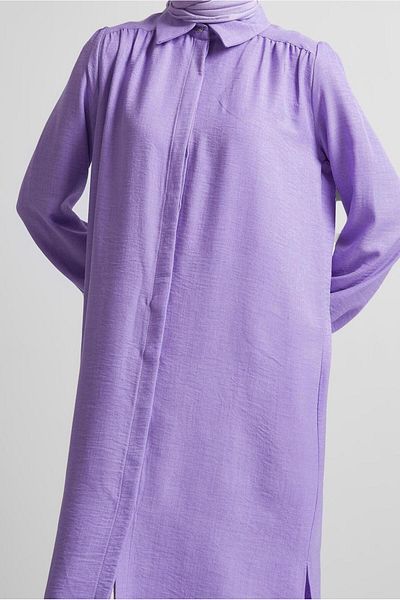 TRENDTESETTÜR Women's Purple (Lila) Long Tunic t 4716
