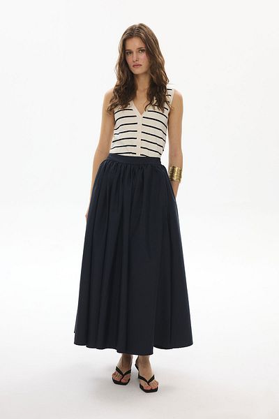 Hooopstore Flera Balloon Navy Blue φούστα