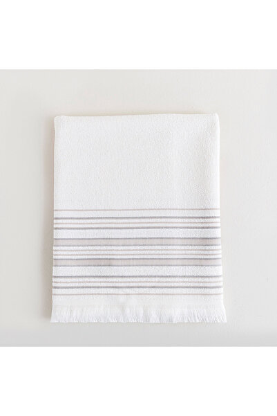 Chakra Derin Banyo Havlusu 100x150 cm Ekru/Bej/Kahve