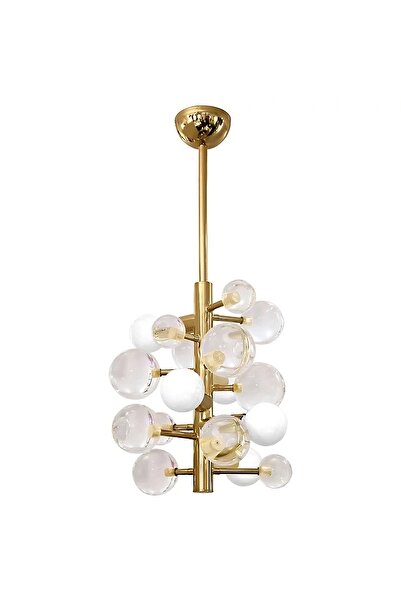 VİSENTE HOME Bubble Şeffaf Avize Dolu Cam