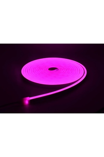 Ledarmy Neon LED şerit 5metre Pembe LED zincir bandı hortum esnek dekoratif a...