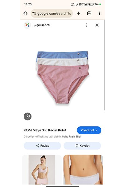 Kom Maya 3'lü modal külot