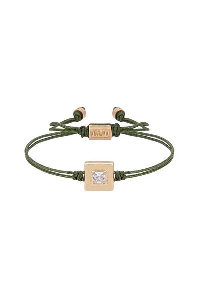 Juju Square Bracelet with White Stones