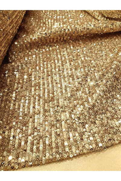 Safir Kumaş Yoğun Bindirme Pul İşlemeli Yumuşacık Ve Likralı Payet 3 Metre