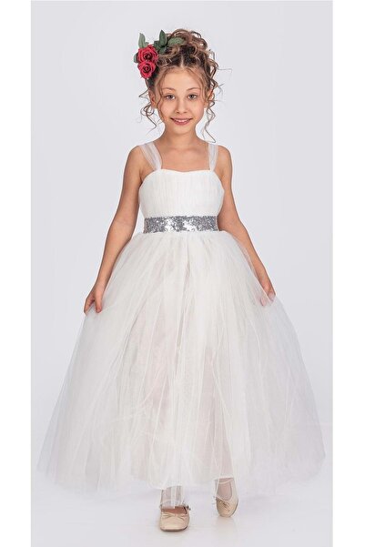 s.t. sebat tekstil Rochie de seara pentru fete cu ghip din satin si fusta lun...